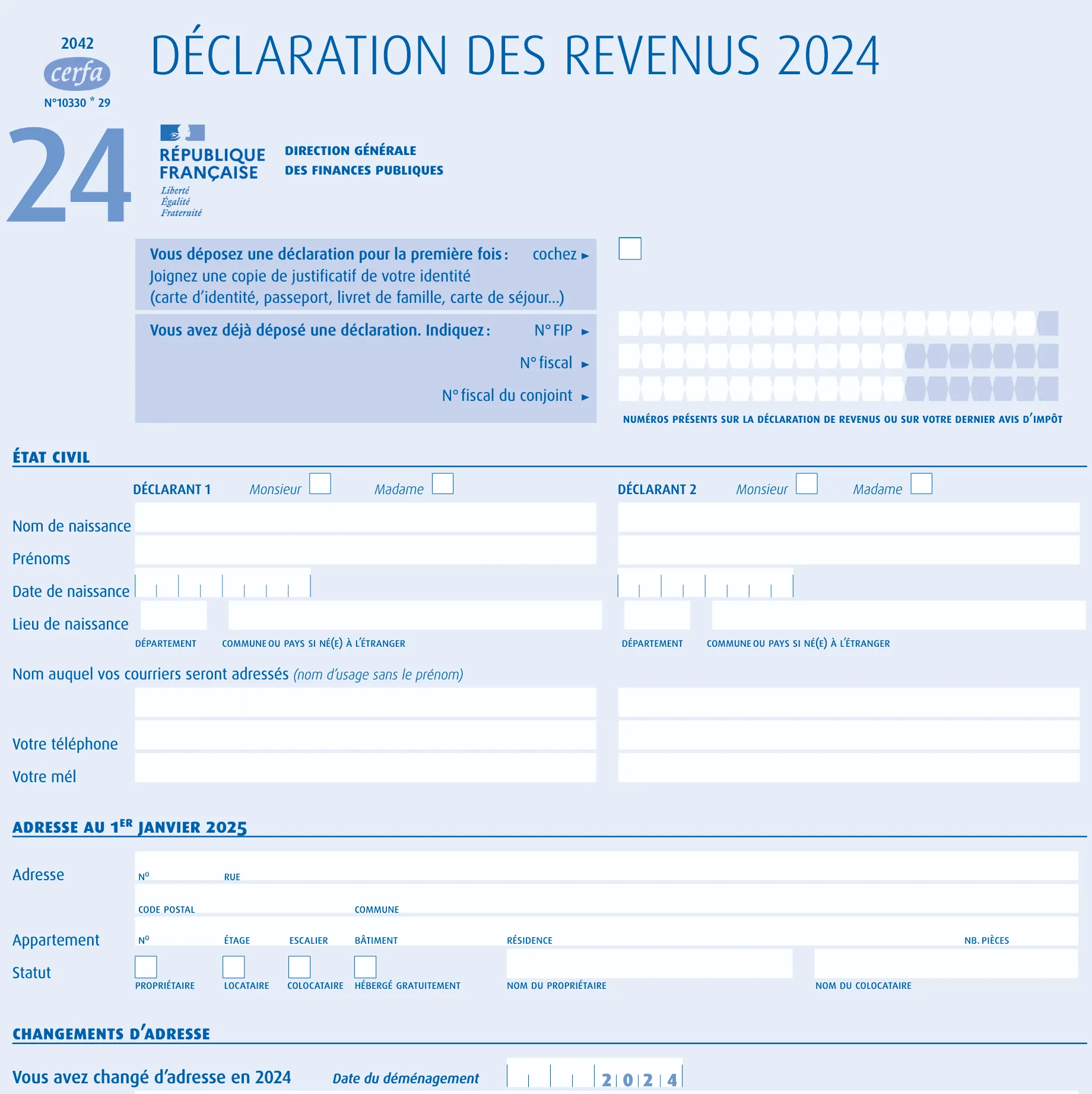 Formulaire 2042