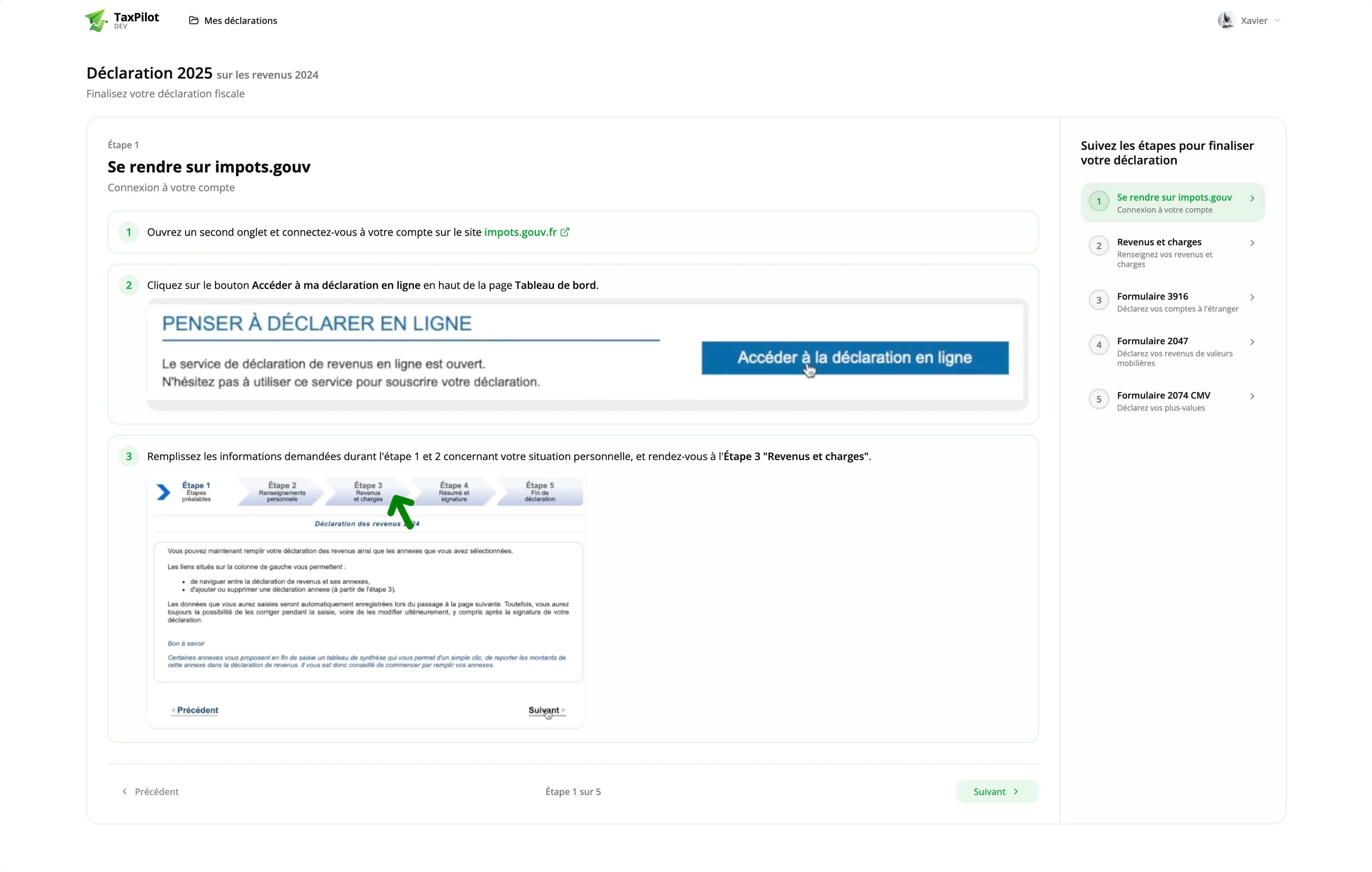 Landing page preview